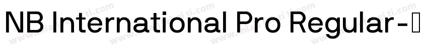 NB International Pro Regular字体转换